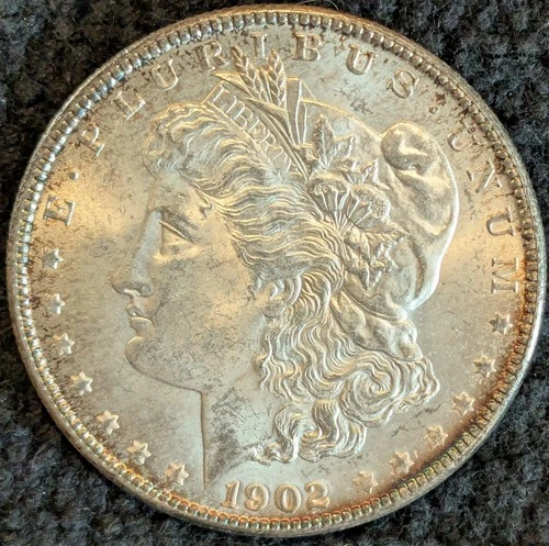 1902 O US Morgan Silver Dollar  ~ BU ~ Slight Toning ~ Uncertified ~