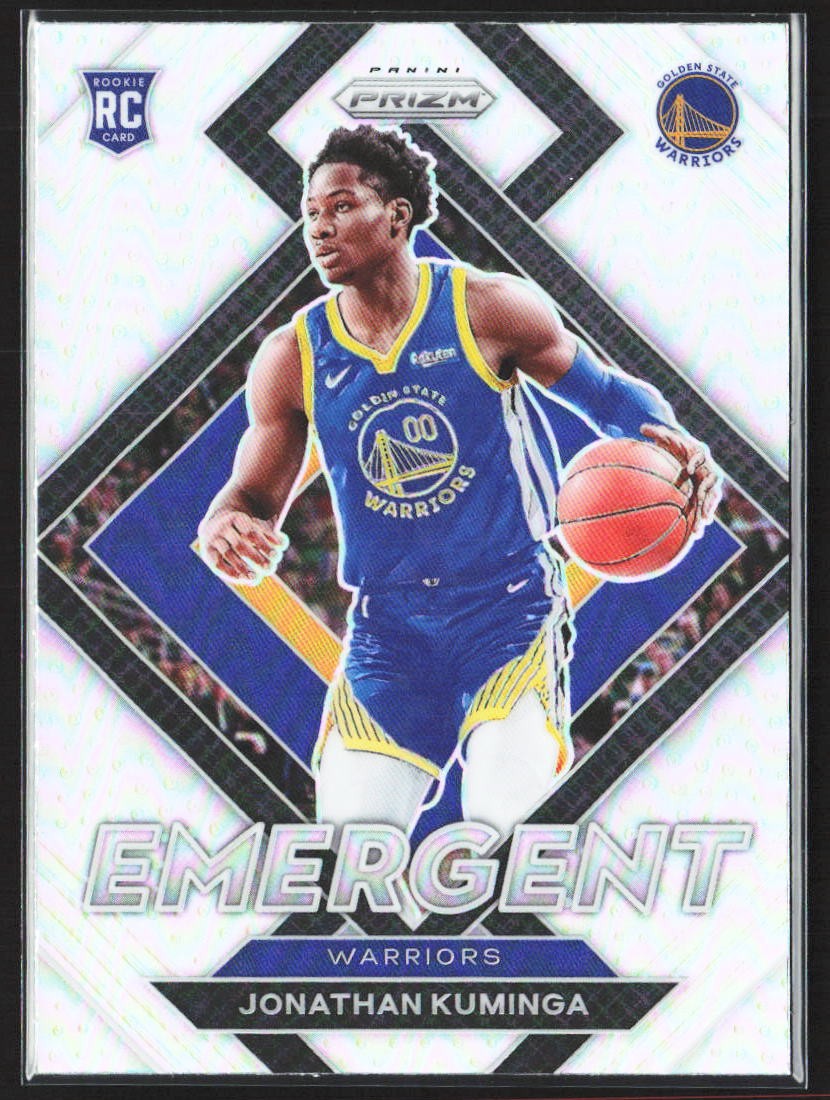 2021-22 Panini Prizm #5 Jonathan Kuminga Emergent Prizms Silver