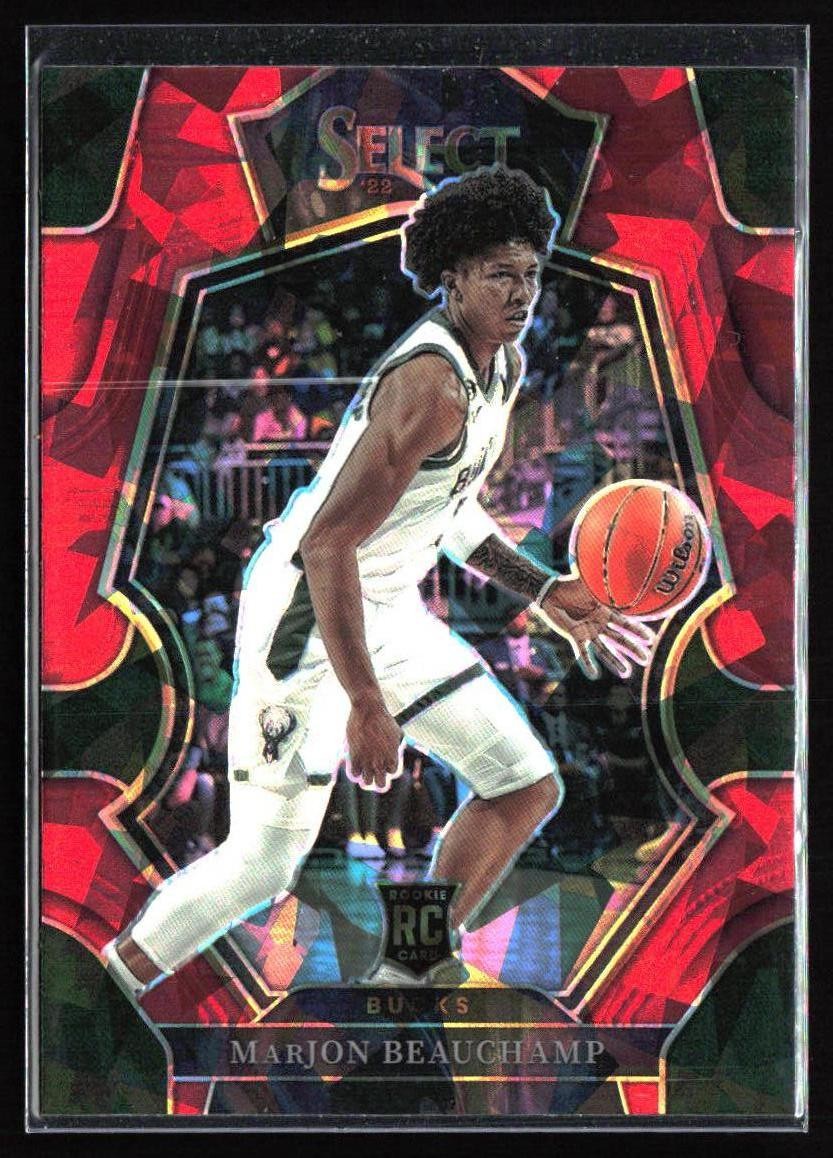 2022-23 Panini Select #179 MarJon Beauchamp Red Wave Prizms