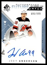 2018-19 SP Authentic Future Watch Auto Joey Anderson Rookie Auto 695/999 New