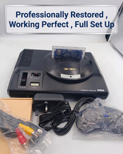 Restored Sega MegaDrive 1 Console Complete Set Up Ready To Play Mega Drive