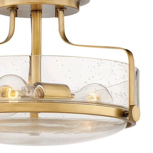 Hinkley Lighting 3641-CS Harper 3 Light 15"W Semi-Flush Ceiling - Brass - Picture 9 of 12