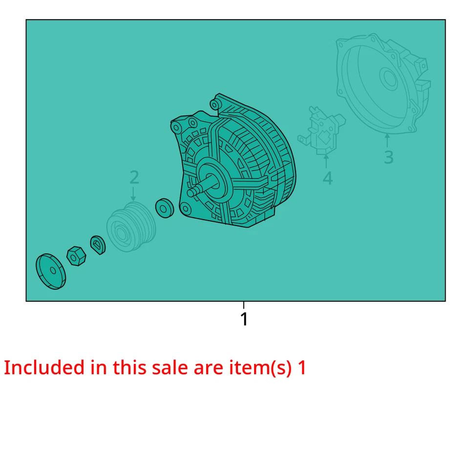 Alternator Fits 16-19 BEETLE 2652850 - Image 3 of 4