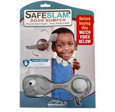 Whale Baby Proofing Door Stopper Pinch Guard for Child Fingers Pets, Grey