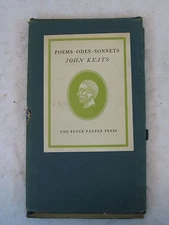 John Keats  POEMS ODES SONNETS  IN SLIPCASE  Peter Pauper Press