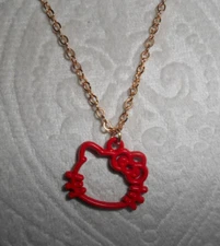 HELLO KITTY  RED HEAD NECKLACE