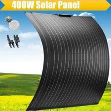 100W 200W 400W Watt 12V Portable Flexible Solar Panel Kit RV Camping Off-Grid US