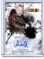 WWE Alexander Wolfe 2018 Topps Undisputed Autograph Relic Card SN 66 of 99