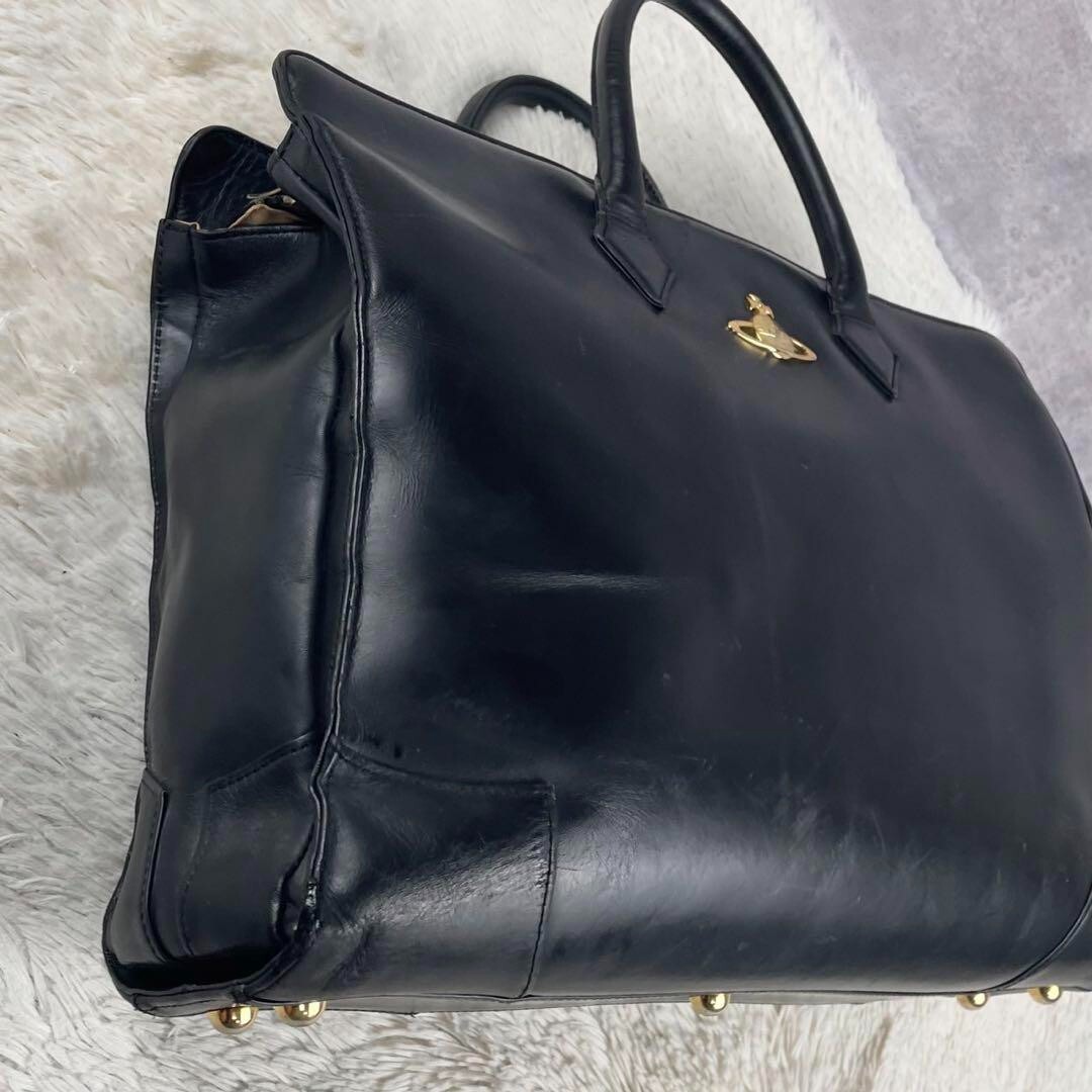 Vivienne Westwood Business Bag Briefcase color Black Gold orb