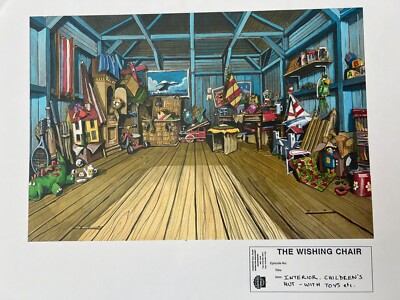 Vintage Print of The Wishing Chair Enid Blyton by Cosgrove Hall Films Hut Inside