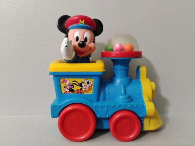 Vintage 1980's Disney Mickey Mouse Poppin Balls Train Toy 