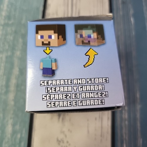 Mattel - Minecraft STEVE Mob Head Boxed Mini Figures 2001 - STEVE - 1" Collectab - Picture 5 of 6