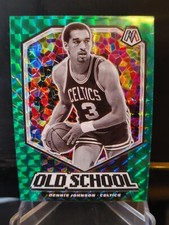 Dennis Johnson 2019-20 Panini Mosaic Old School Green Mosaic Prizm #6 - Celtics