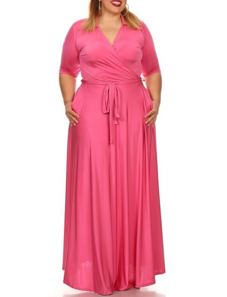 bohemian wrap dress plus size Plus Size Paradise Escape Wrap Dress