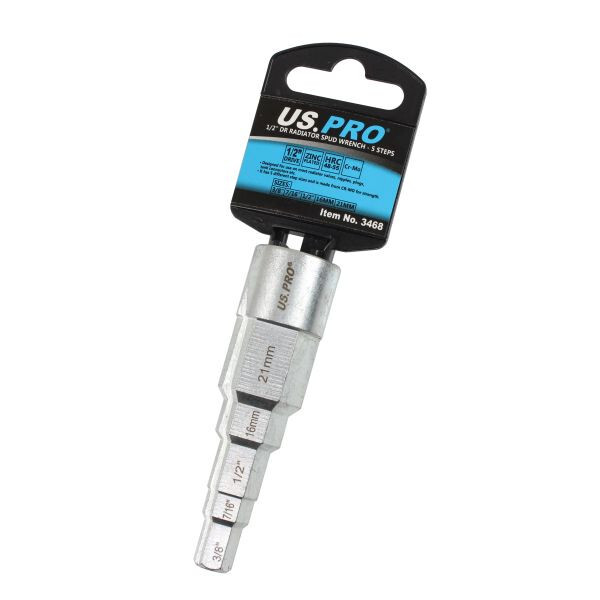 Radiator Spud Wrench 1/2"" Drive Valves Lugs Tank Connections 10 - 21mm 3468