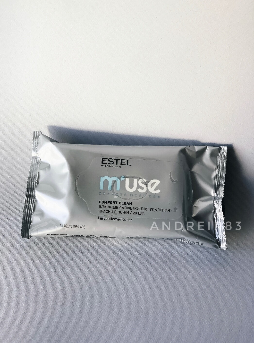 Estel M'USE comfort Clean Wipes Farbentfernertucher Hair Dye Remove from skin