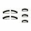 Silver Aluminum Multimedia Knob Frame Trim For Mercedes C/E Class & GLK (W204, W212) - Self-Adhesive