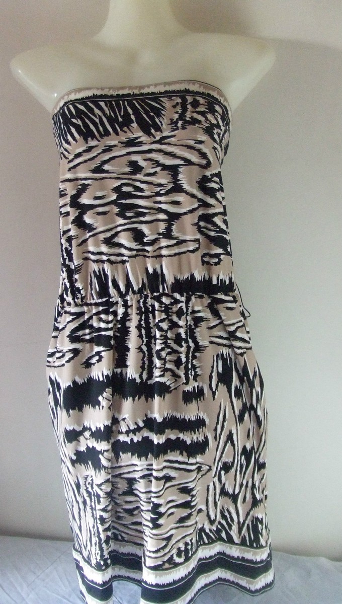 Robe Bustier BCBGMAXAZRIA Taille L - Multicolore En Polyester/élasthanne - Longueur 90 Cm - Neuf Avec étiquettes