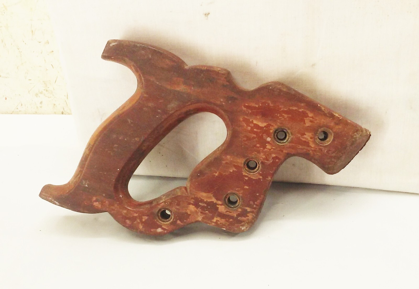 Vtg Disston USA hand saw wood handle 5 screw D-Series