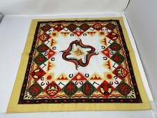 Vintage Wamcraft Bandana HandKerchief Head Wrap Native Tribal Design USA 21x21