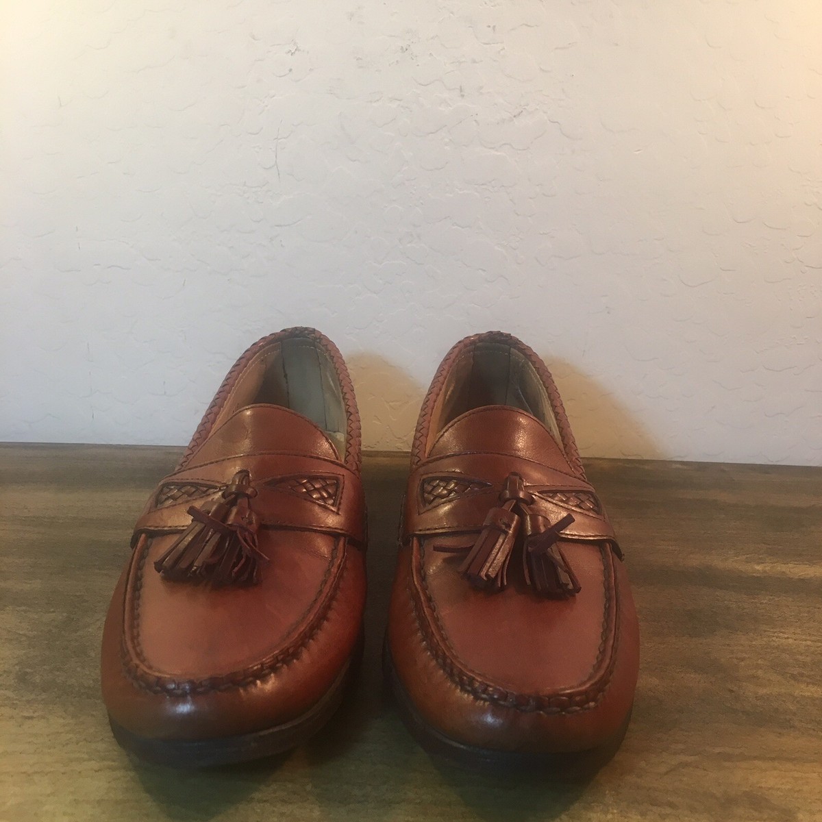 Allen Edmonds Maxfield Loafers Chili Brown Tassel Braided Leather 14 B 20838 Allen Edmonds MAXFIELD Brown Braided Woven | Mercari main image 4