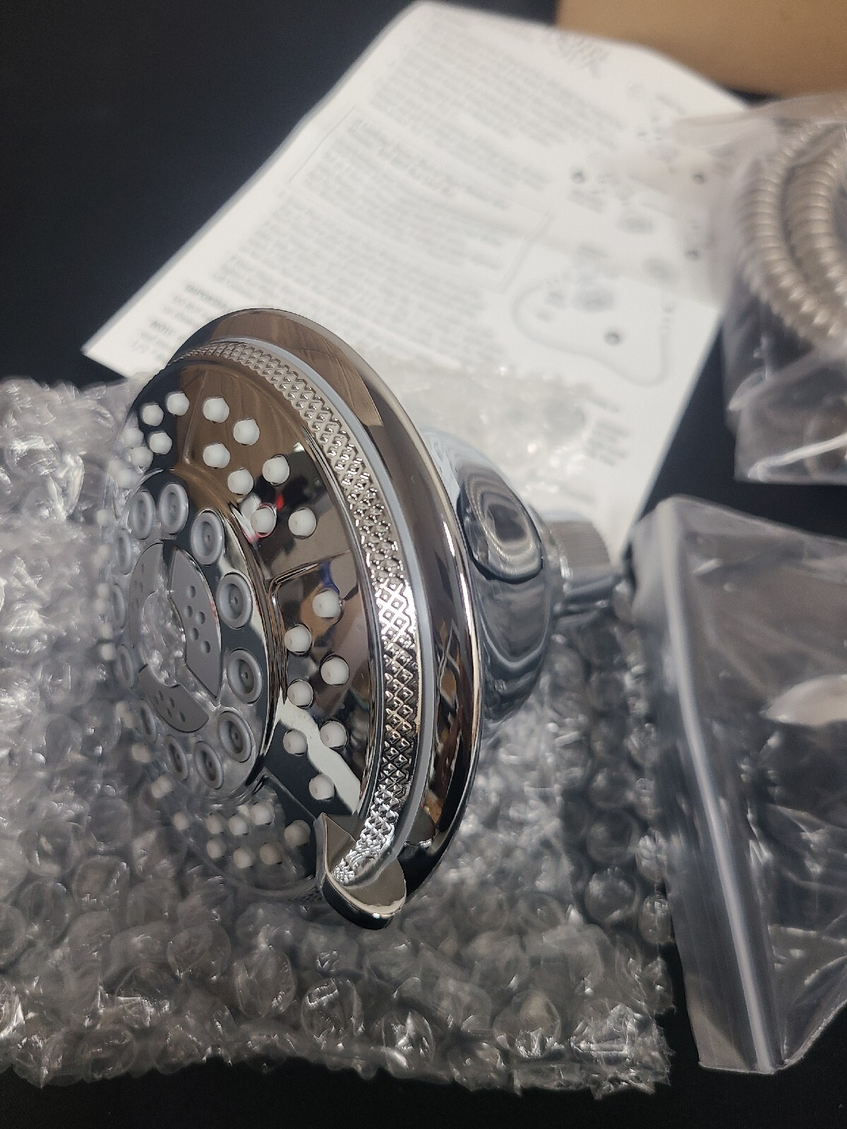 Hydroluxe 1433 24 Function 3Way Handheld Shower Head and Rain Shower