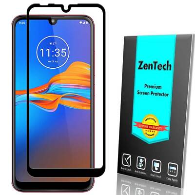 ZenTech FULL COVER Tempered Glass Screen Protector For Motorola Moto E6  Plus