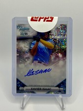 2023 Bowman Sterling Xavier Isaac Prospect Speckle Refractor Auto SP /99! 💎