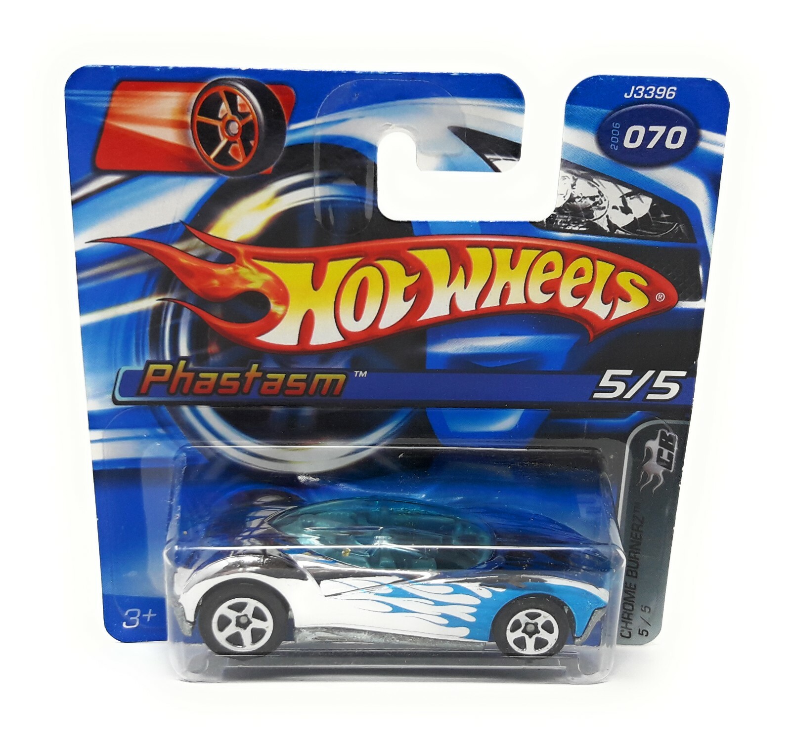 Hot Wheels 070/2006 Phastasm Chrome Burnerz Malaysia metal short blister