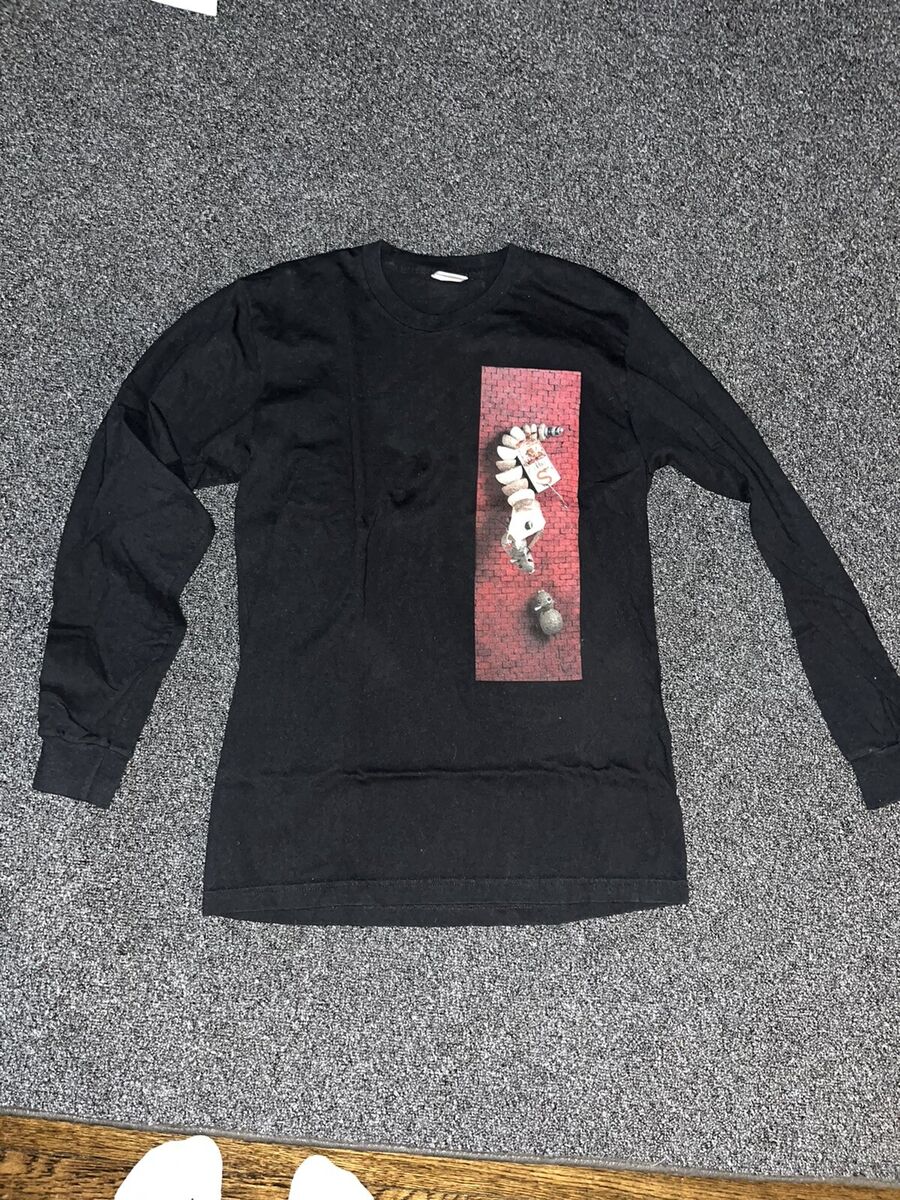 SUPREME Mike Hill snake trap long sleeve tee t-shirt Black SUPREME Mike Hill snake trap long sleeve tee t-shirt Black