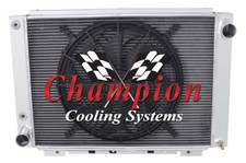 Rn Champion 3 Row Radiator W 16 Fan For 1964 - 1966 Ford Thunderbird Cc64tb Rn Champion 3 Row Radiator W 16 Fan For 1964 - 1966 Ford Thunderbird Cc64tb