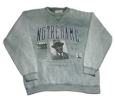 Vintage 80s 90s University of Notre Dame Sweatshirt Galt Sand Rockne Era Size L