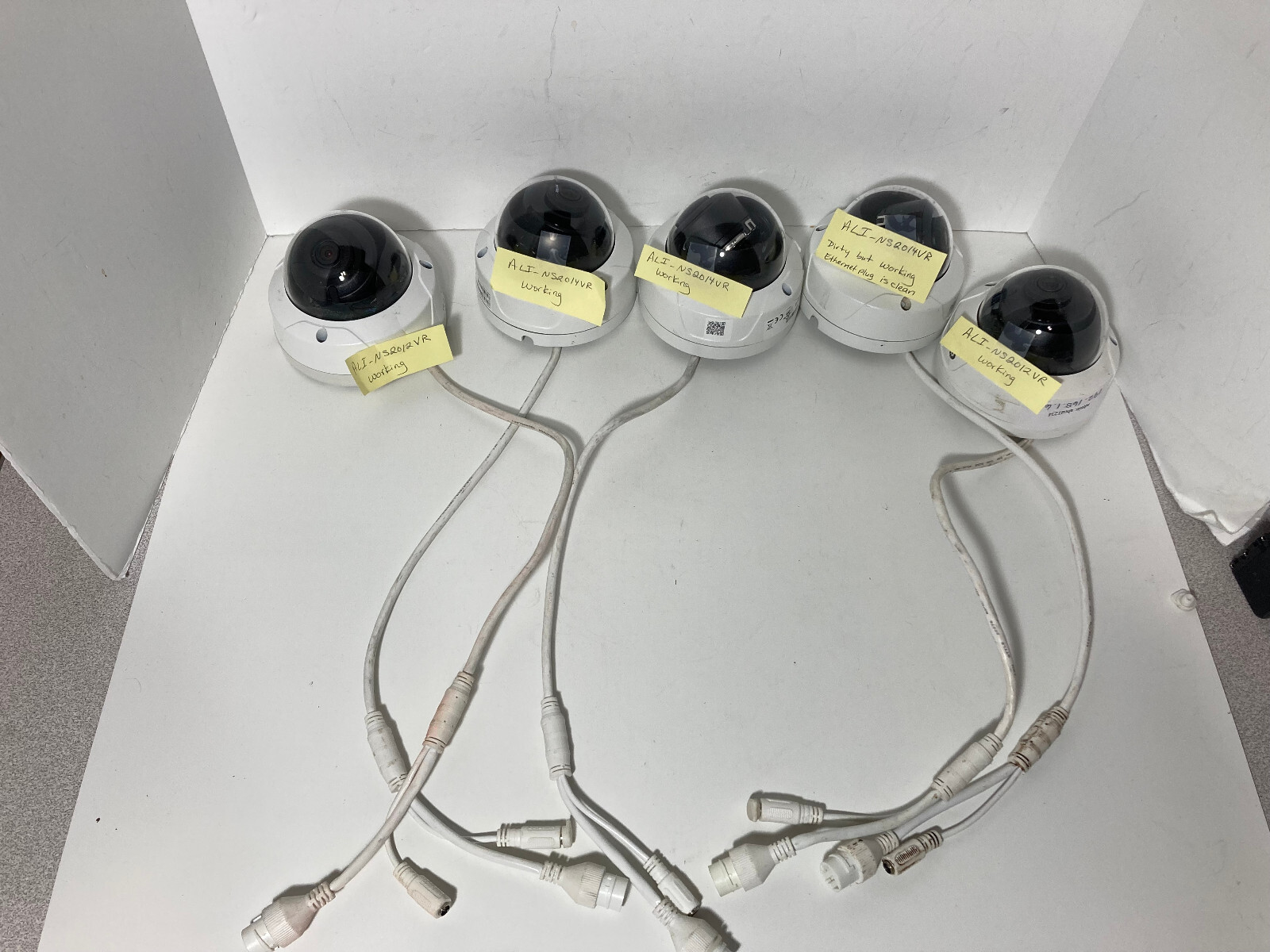 Lot 5 Alibi ALI-NS2014VR 4MP ALI-NS2012VR IP Dome Security Camera Good Working
