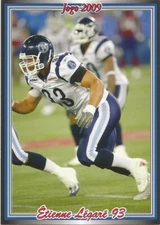 2009 JOGO CFL only 300 made ETIENNE LEGARE TORONTO ARGONAUTS #92 (LAVAL)