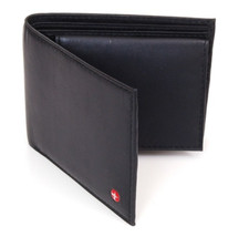 Alpine Swiss Brown Classic Passcase Bifold Wallet 4.5"x3.5" Style SW-135 NEW