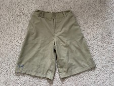 boys size YMD under armour kakhi longer legnth shorts