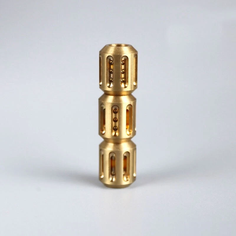 Solid Brass Lanyard Knife Bead Necklace Parachute Pendant EDC DIY Accessories - Image 2 of 4