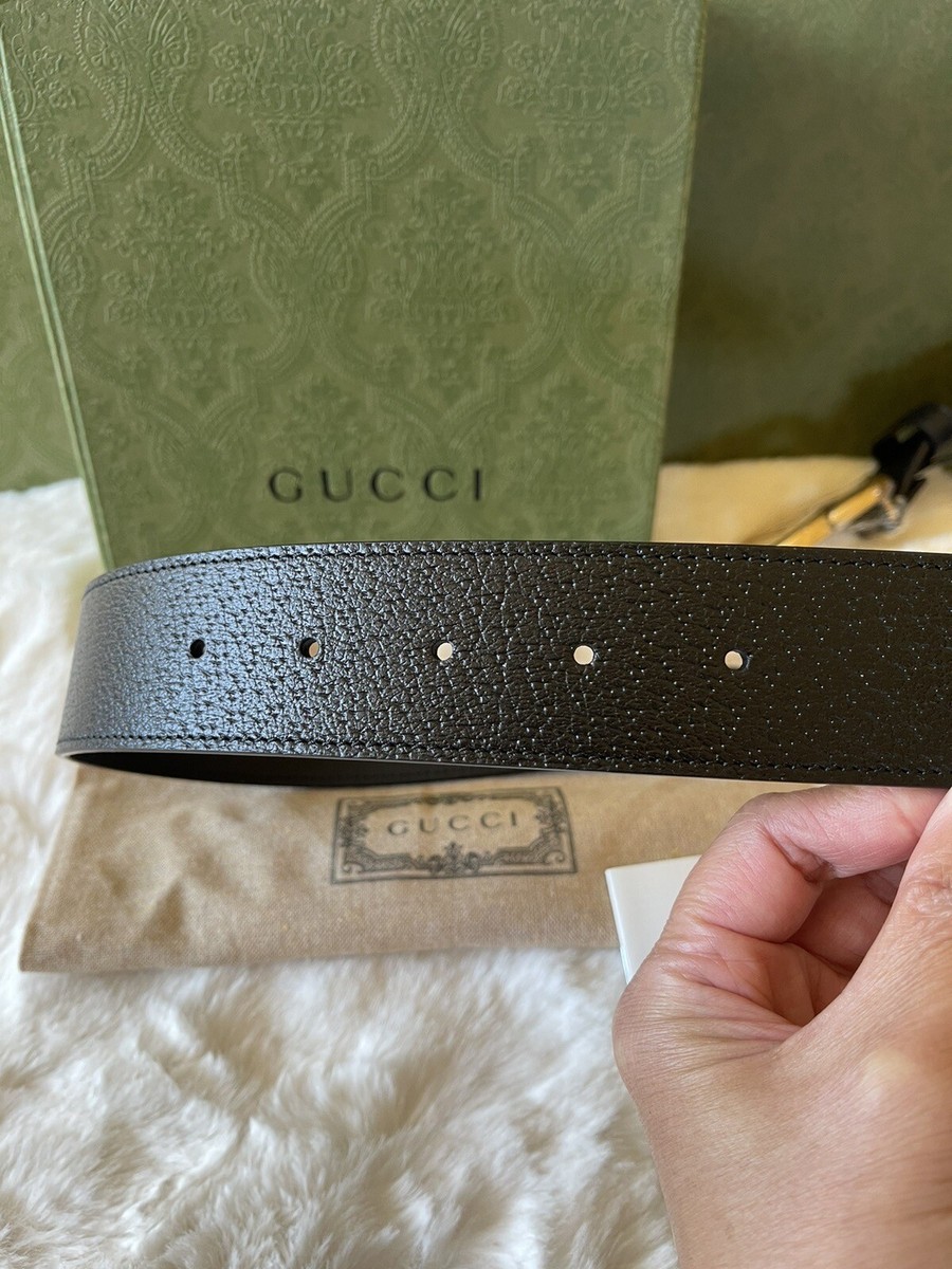 NIB Authentic Gucci Marmont GG Big Logo Leather Mens Belt  display picture 3