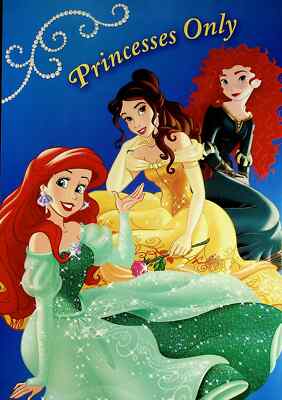 Princesses ONLY-Ariel Belle Merida -Disney Princess Mini Poster