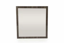 41 Grey Mdf  Veneer  And Glass Mirror