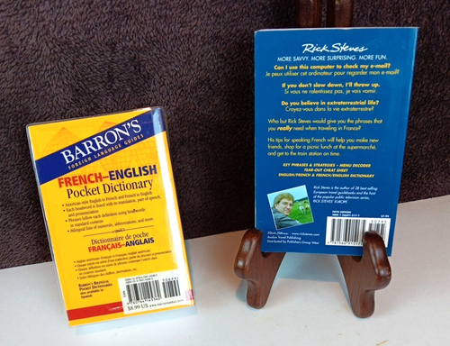 Lot of 2-French/English Pocket Dictionary & Rick Steves French Phrases Softcover - Bild 2 von 20