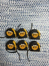 10925 6-Piece 25-Foot Tape Measure Bulk Set with Easy-Read Standard Markings ...