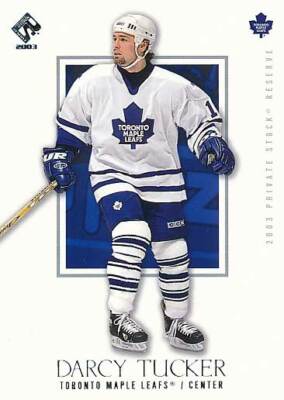 2002-03 Private Stock RETAIL SILVER #94 DARCY TUCKER - Toronto Maple Leafs