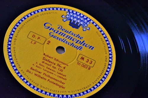 DGG TULIP MONO 10" 16063 LP GERMANY 1955 SCHUMAN Sinfonie No. 4 G/F FURTWANGLER - Picture 4 of 6