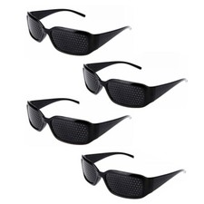 4 Pair Small hole Glasses Eyes Correction Exercise Eyesight Care Improvement USA