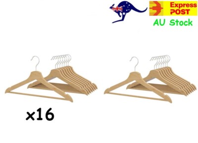 IKEA BUMERANG x16 Solid Wooden Hangers Clothes Hanger Coat Skirt