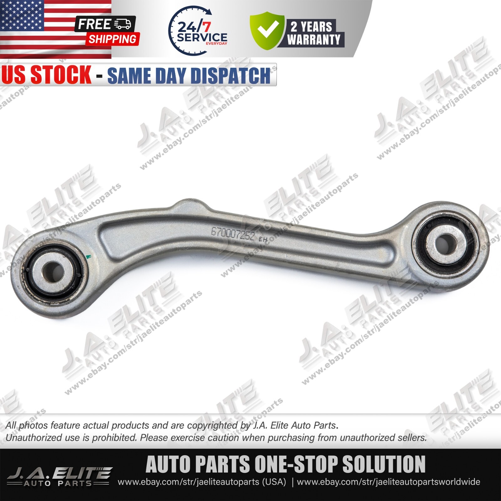Rear Suspension Trailing Control Arm fits Maserati Ghibli Quattroporte 670007252