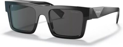 PRADA PR 19WSF 1AB5S0 Black Grey Lens Men's Sunglasses New 52mm
