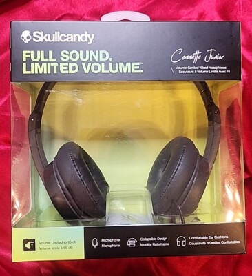 Skullcandy Cassette Junior w/Microphone, Collapsible Design, Ear Cushions. 