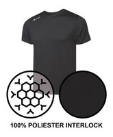 Sport-T-Shirt Asioka Unisex Xl Schwarz 130/16 Aus Baumwolle, Herren Damen